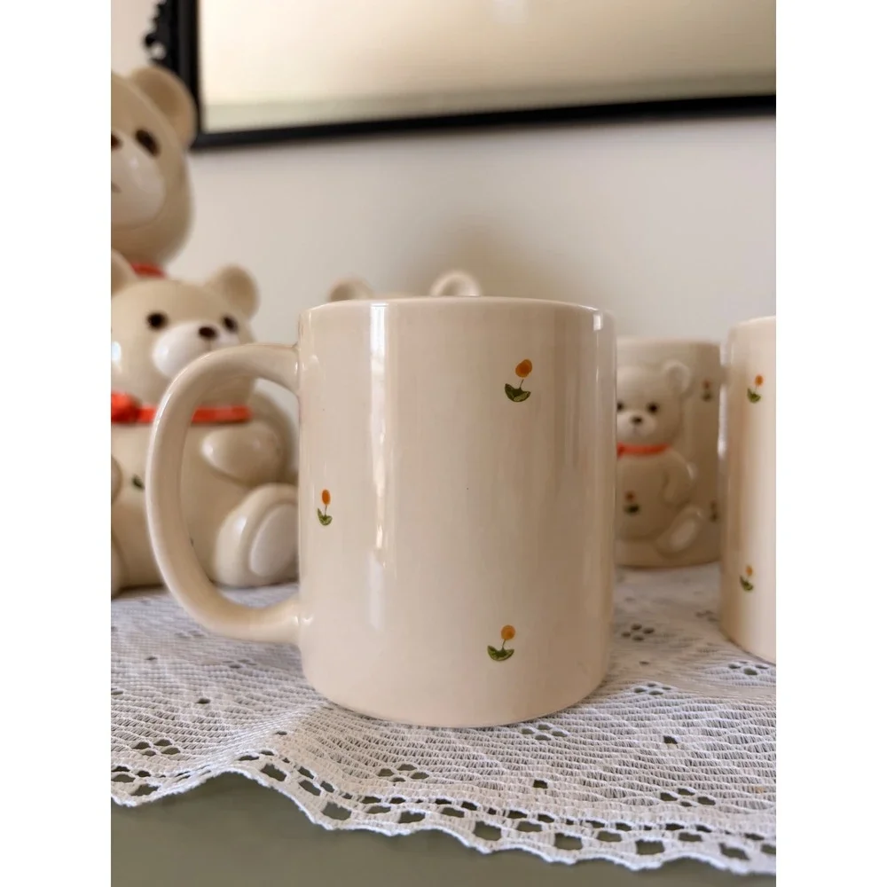 Vintage Otagiri Japan Teddy Bear Set 8pc